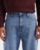 Jack & Jones Jack & Jones Alex baggy jeans with workwear detail in mid blue - 4