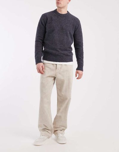 Jack & Jones Jack & Jones Alex baggy pants in beige acid wash-White