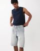 Jack & Jones Jack & Jones Alex baggy shorts in hickory stripe-Navy - 1