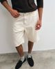 Jack & Jones Jack & Jones Alex denim shorts in cream-White - 1
