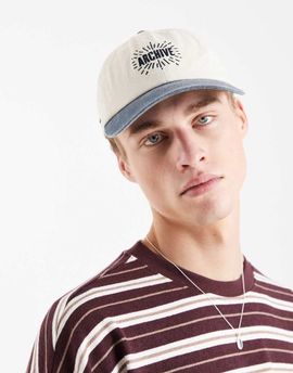 Jack & Jones Jack & Jones Archive baseball cap in white and blue