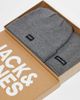 Jack & Jones Jack & Jones beanie and scarf gift set in charcoal-Gray - 1