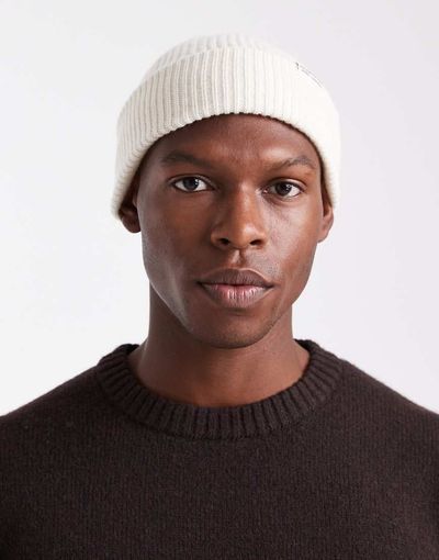 Jack & Jones Jack & Jones beanie in cream-White