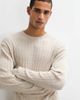 Jack & Jones Jack & Jones cable knit sweater in beige-Neutral - 1