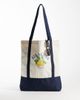 Jack & Jones Jack & Jones canvas tote bag with lemon print in beige & blue-Neutral - 2