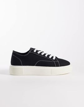 Jack & Jones Jack & Jones canvas trainer in black