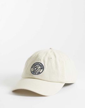 Jack & Jones Jack & Jones cap with embroidered logo in cream-White