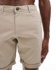 Jack & Jones Jack & Jones chino shorts with cuffs in beige-Neutral - 4