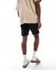 Jack & Jones Jack & Jones chino shorts with cuffs in black - 2