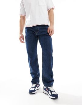 Jack & Jones Jack & Jones Chris straight jeans in dark blue wash