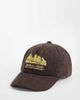 Jack & Jones Jack & Jones corduroy cap with Copenhagen graphic in brown - 1
