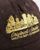 Jack & Jones Jack & Jones corduroy cap with Copenhagen graphic in brown - 2