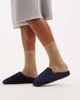 Jack & Jones Jack & Jones corduroy style mule slippers in navy - 1