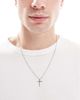 Jack & Jones Jack & Jones cross pendant in silver tone - 1