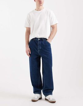 Jack & Jones Jack & Jones Dan barrel fit jeans in mid blue