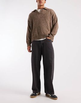 Jack & Jones Jack & Jones Dave super baggy jeans in black