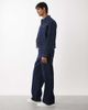 Jack & Jones Jack & Jones Dave wide fit jeans in striped dark wash - part of a set-Blue - 2