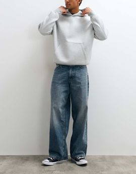Jack & Jones Jack & Jones Dave wide fit jeans in washed blue