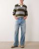 Jack & Jones Jack & Jones Dave wide leg jeans with dirty wash in mid blue - 1