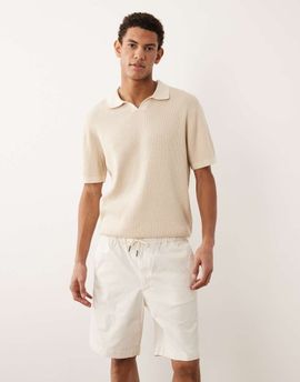 Jack & Jones Jack & Jones drawstring chino shorts in white