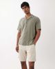 Jack & Jones Jack & Jones drawstring linen blend shorts in cream-White - 2