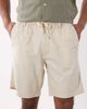 Jack & Jones Jack & Jones drawstring linen blend shorts in cream-White - 4