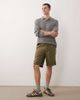 Jack & Jones Jack & Jones drawstring linen mix blend shorts in green - 2