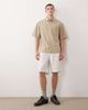 Jack & Jones Jack & Jones drawstring linen mix blend shorts in white - 2