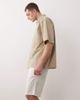 Jack & Jones Jack & Jones drawstring linen mix blend shorts in white - 3