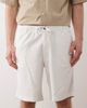 Jack & Jones Jack & Jones drawstring linen mix blend shorts in white - 4