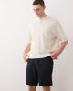 Jack & Jones Jack & Jones drawstring linen mix shorts in navy - 1