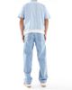 Jack & Jones Jack & Jones Eddie baggy jeans in stonewash blue-Blues - 2