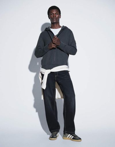 Jack & Jones Jack & Jones Eddie loose jeans in washed black tint