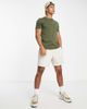 Jack & Jones Jack & Jones essentials crew neck T-shirt in cotton in khaki green - 4
