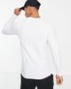 Jack & Jones Jack & Jones Essentials long sleeve t-shirt in white - 3