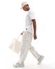 Jack & Jones Jack & Jones Essentials longline t-shirt with curve hem in white - 2