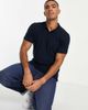 Jack & Jones Jack & Jones Essentials slim fit pique logo polo in navy - 1