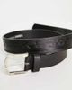 Jack & Jones Jack & Jones faux leather belt with embossing in black - 3