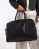 Jack & Jones Jack & Jones faux leather travel bag in black - 4