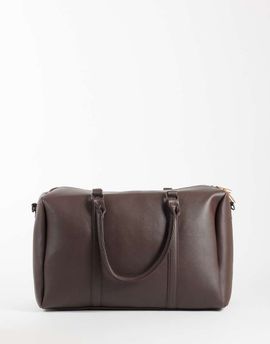 Jack & Jones Jack & Jones faux leather travel bag in brown