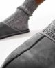 Jack & Jones Jack & Jones faux suede slip on slipper in gray - 3
