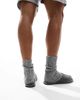 Jack & Jones Jack & Jones faux suede slip on slipper in gray - 4