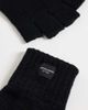 Jack & Jones Jack & Jones fingerless knitted gloves in black - 2