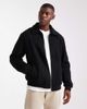 Jack & Jones Jack & Jones fleece jacket with zip in black - 1