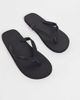 Jack & Jones Jack & Jones flip flops in black - 1