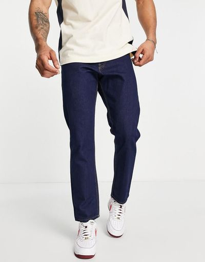 Jack & Jones Jack & Jones Intelligence Chris loose fit jeans in rinse wash-Navy