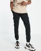 Jack & Jones Jack & Jones Intelligence cuffed cargo pants in black - 1