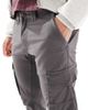 Jack & Jones Jack & Jones Intelligence cuffed cargo pants in gray - 4