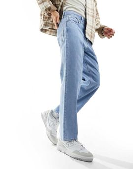 Jack & Jones Jack & Jones Intelligence Eddie baggy jeans in lightwash blue