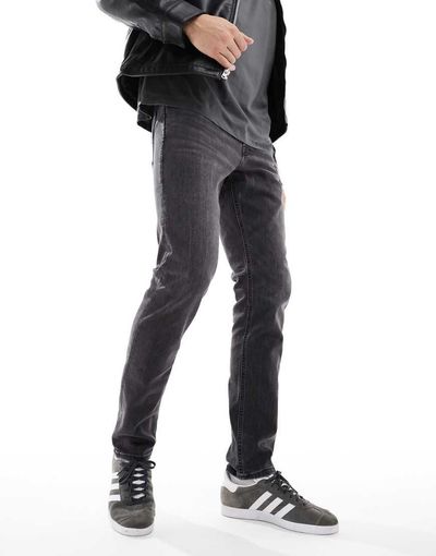 Jack & Jones Jack & Jones Intelligence Glenn slim tapered fit jeans in black wash